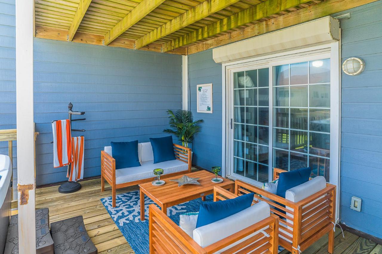 Hot Tub - Ocean Views - Steps To Private Beach - Quiet Location Galveston Exterior foto